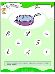 T Sesi Çalışma Sayfaları